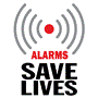 Alarms save lives 90x90